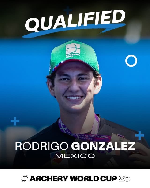 Imagen promocional de Rodrigo González clasificado a la Final de la Copa del Mundo de Tiro con Arco