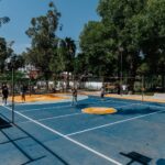 Cancha rehabilitada del Parque Garden en Tetlán, como parte de la Comunidad de Cuidados de Guadalajara
