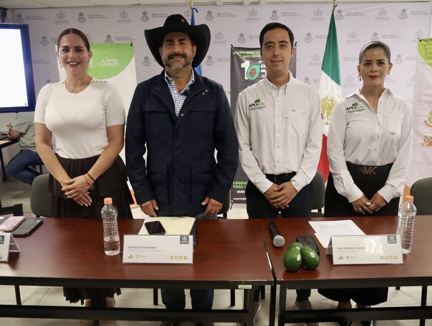 Presentación del Congreso del Aguacate de Jalisco 2026 con representantes de SADER Jalisco y APEAJAL