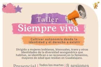Cartel de la convocatoria al taller Siempreviva del Gobierno de Guadalajara