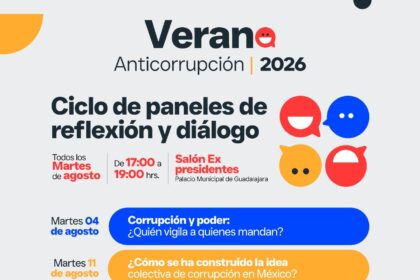 Cartel del ciclo Verano Anticorrupción 2026 en Guadalajara