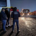 Unidades del Transporte Escolar Gratuito del Municipio de Querétaro durante el inicio de operaciones del ciclo escolar 2026-2027.