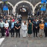 Ceremonia de entrega de reconocimientos a policías estatales, municipales y personal militar en Aguascalientes