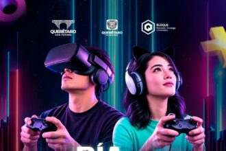 Cartel del Día del Gamer en BLOQUE, actividad del Municipio de Querétaro para cerrar el Mes de la Juventud con videojuegos, esports y cultura geek.