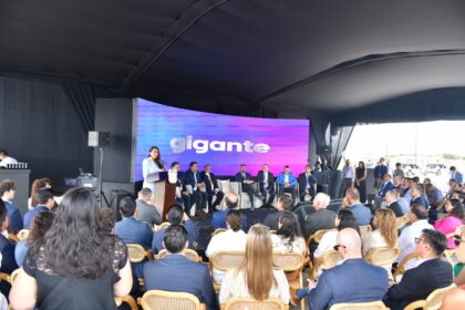 Tere Jiménez encabeza la inauguración de la primera etapa del Parque Industrial San Marcos Valley en Aguascalientes.