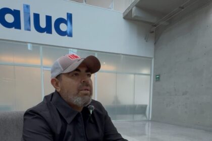 Víctor Manuel Costilla Rocha, paciente trasplantado de riñón, en instalaciones del Centenario Hospital Miguel Hidalgo de Aguascalientes.
