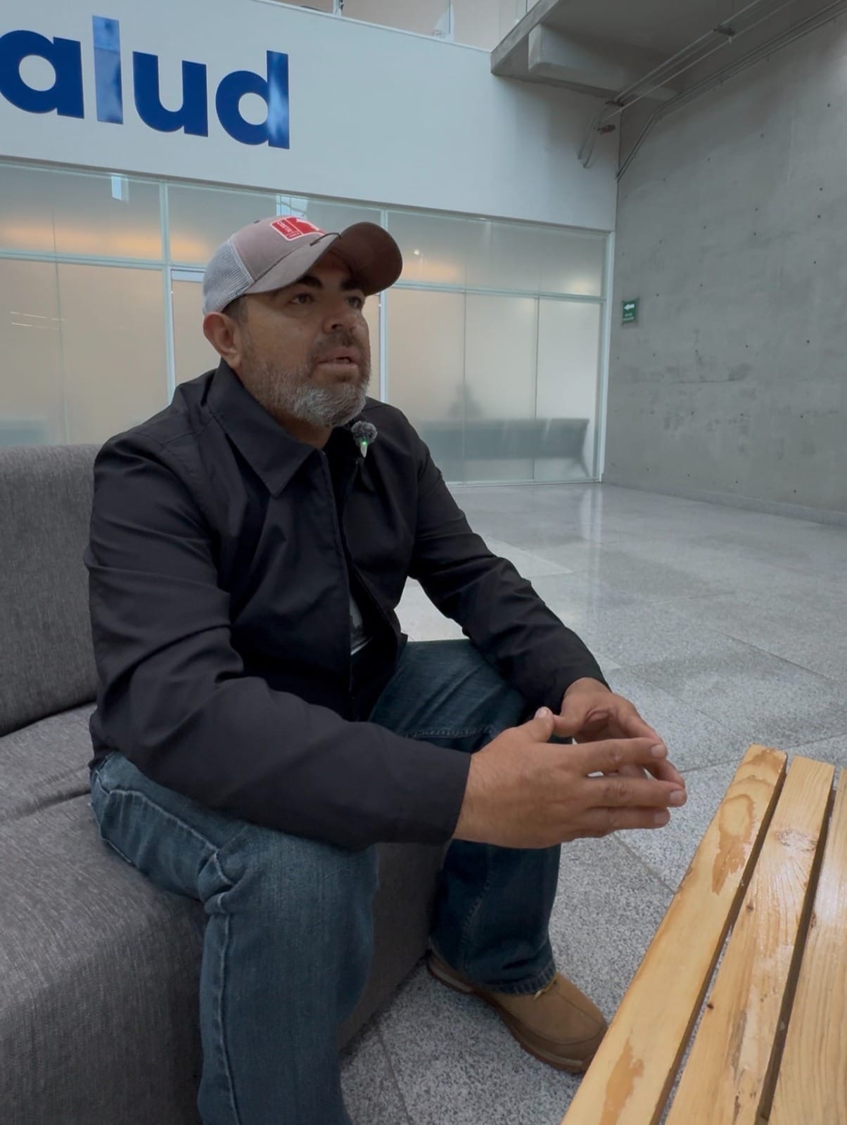 Víctor Manuel Costilla Rocha, paciente trasplantado de riñón, en instalaciones del Centenario Hospital Miguel Hidalgo de Aguascalientes.