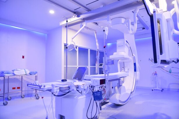Sala de Hemodinamia equipada con angiógrafo en el Centenario Hospital Miguel Hidalgo de Aguascalientes.