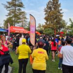 Participantes se reúnen en el Parque Metropolitano de Zapopan durante la primera carrera A Mover el Cubo.
