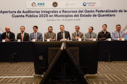Autoridades federales, estatales y municipales participan en la apertura de auditorías al gasto federalizado en Querétaro.