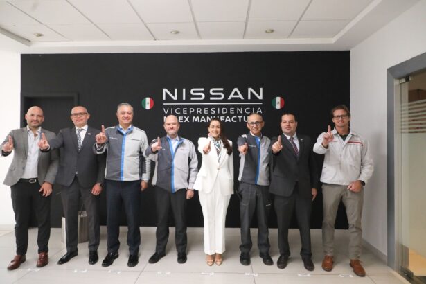 Tere Jiménez se reúne con directivos de Nissan para revisar proyectos de la automotriz en Aguascalientes.