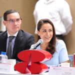 Tere Jiménez participa en la Asamblea del Consejo Local de Grupo Financiero Banorte realizada en Microcart, en Jesús María, Aguascalientes.