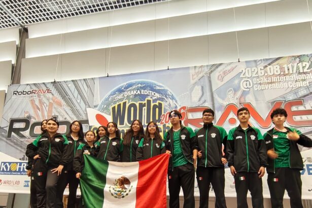 Estudiantes de Aguascalientes participan en el Mundial de Robótica RoboRAVE 2026 en Osaka, Japón.