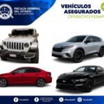 Gráfico de la Fiscalía General del Estado de San Luis Potosí sobre vehículos asegurados durante el operativo de la Fenapo.