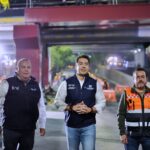 Felifer Macías supervisa el operativo vial en boulevard Bernardo Quintana por las obras del Tren México-Querétaro.