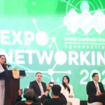 Tere Jiménez durante la inauguración de la Expo Networking CCEA 2026 en Aguascalientes.