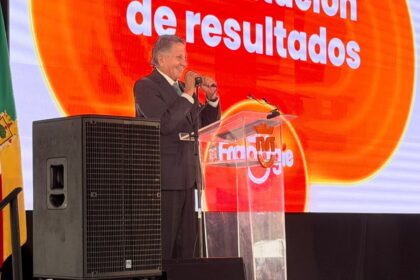 Juan José Frangie durante un ejercicio de rendición de cuentas en Zapopan, Jalisco.
