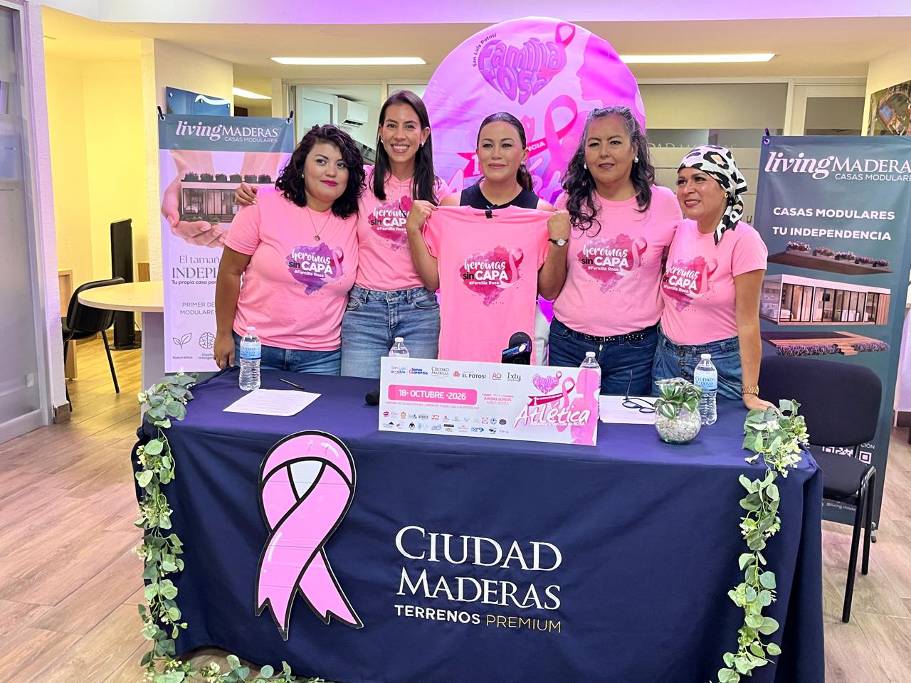 Integrantes de Familia Rosa presentan la primera convivencia atlética que se realizará en San Luis Potosí.
