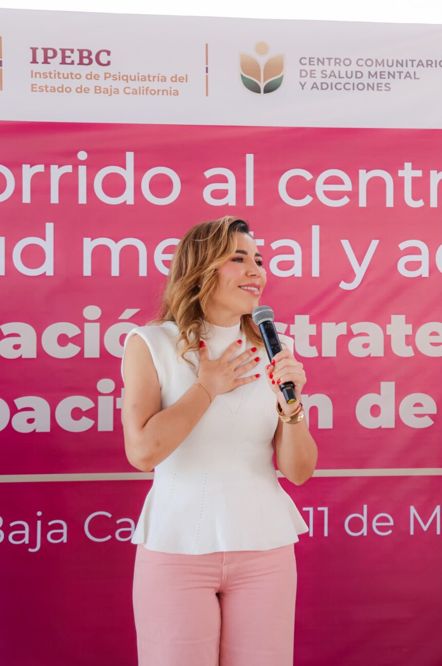 Actividad de atención y promoción de la salud mental en Baja California.