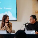 Verónica Delgadillo participa en una conferencia sobre el operativo de la Romería 2026 en Guadalajara.
