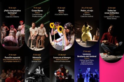 Cartel de Late con las Artes Escénicas 2026, con programación de teatro, danza y música en Guadalajara.