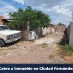 Inmueble cateado por la Fiscalía General del Estado de San Luis Potosí en Ciudad Fernández.