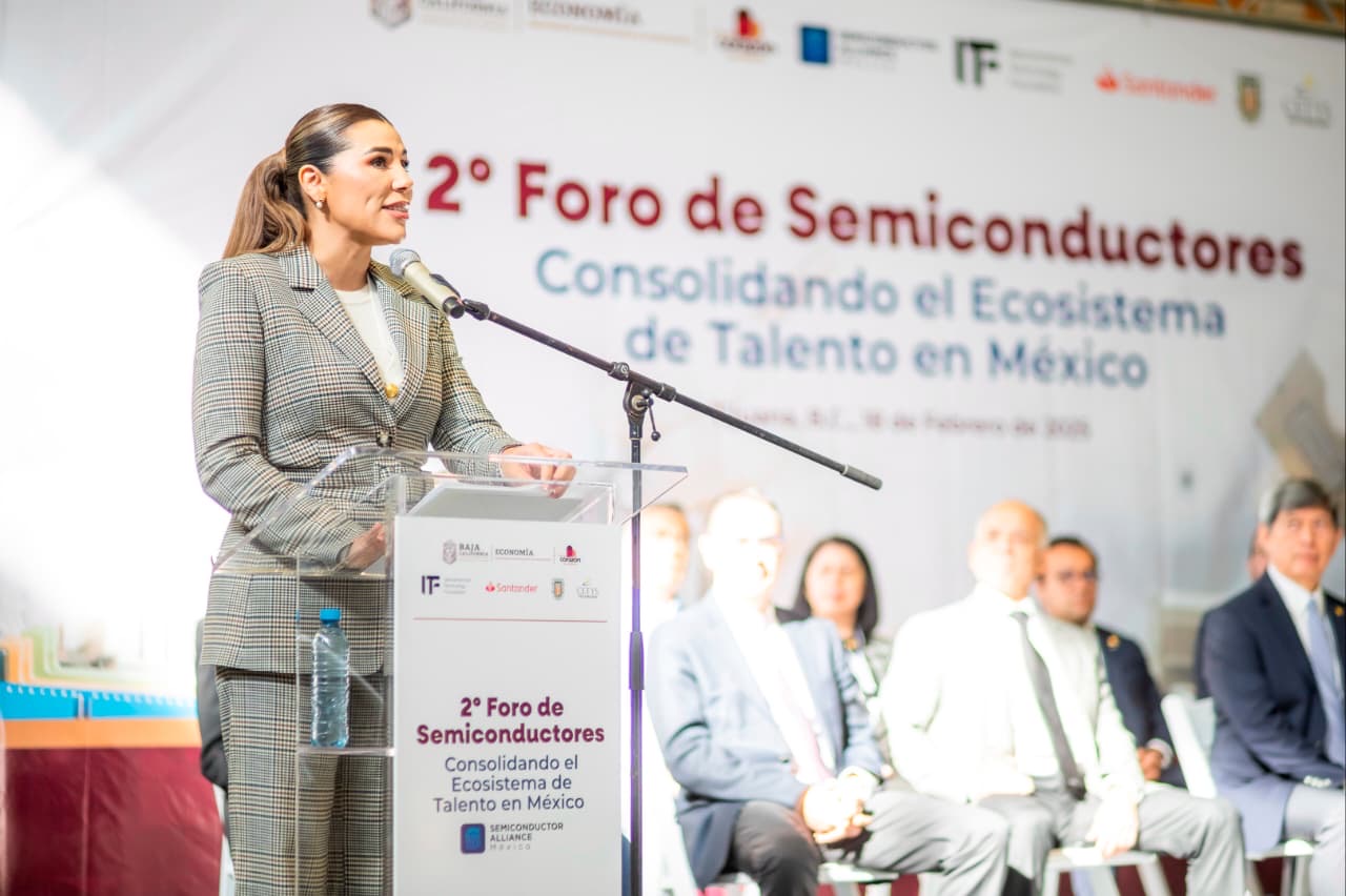 Participación en el Segundo Foro de Semiconductores sobre el ecosistema de talento en México, en Baja California.