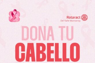 Cartel de la campaña de donación de cabello para elaborar pelucas oncológicas en San Pedro Garza García.