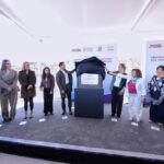 Autoridades participan en la colocación de la primera piedra del Centro Integral de Autismo del Municipio de Querétaro.