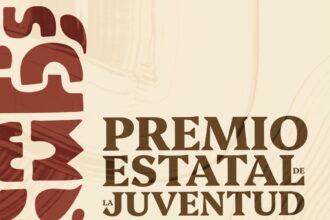 Cartel de la convocatoria al Premio Estatal de la Juventud 2026 del Gobierno de Baja California y Juventud BC.