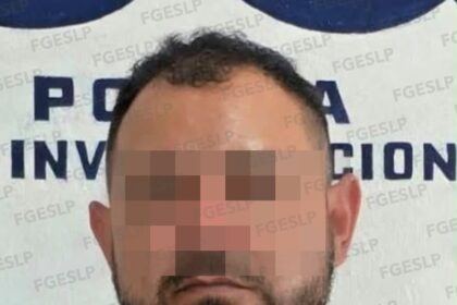 Imagen difundida por la Fiscalía de San Luis Potosí de un hombre señalado por su probable responsabilidad en un feminicidio en San Nicolás Tolentino.
