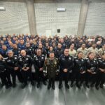 Policías y cadetes de Guadalajara durante una capacitación impartida por mandos de la XV Zona Militar.